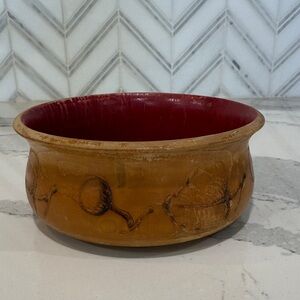 vintage Sweden Folk Art wooden bowl